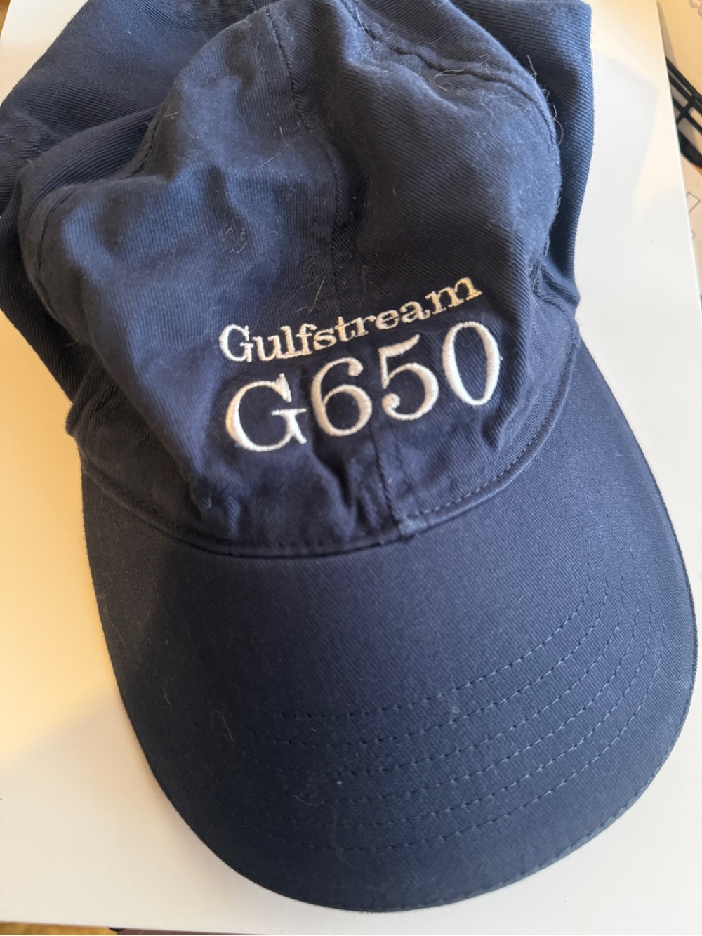 Gulfstream G650 Navy Embroidered Cap